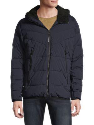 商品Calvin Klein|Down Puffer Faux Fur Hooded Jacket,价格¥573,第3张图片详细描述
