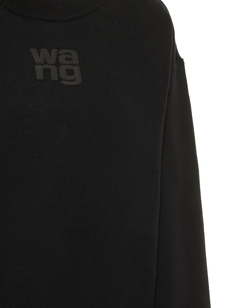 商品Alexander Wang|Essential Logo Cotton Jersey Sweatshirt,价格¥2173,第3张图片详细描述