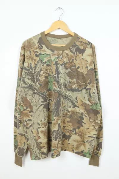 Vintage Long Sleeve Camo Tee 011商品第1张图片规格展示