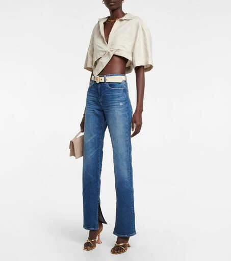 商品AG Jeans|Knoxx高腰男友风牛仔裤,价格¥1681,第2张图片详细描述
