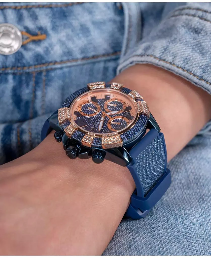 Women's Multi-Function Blue Denim/Silicone Watch 39mm 商品