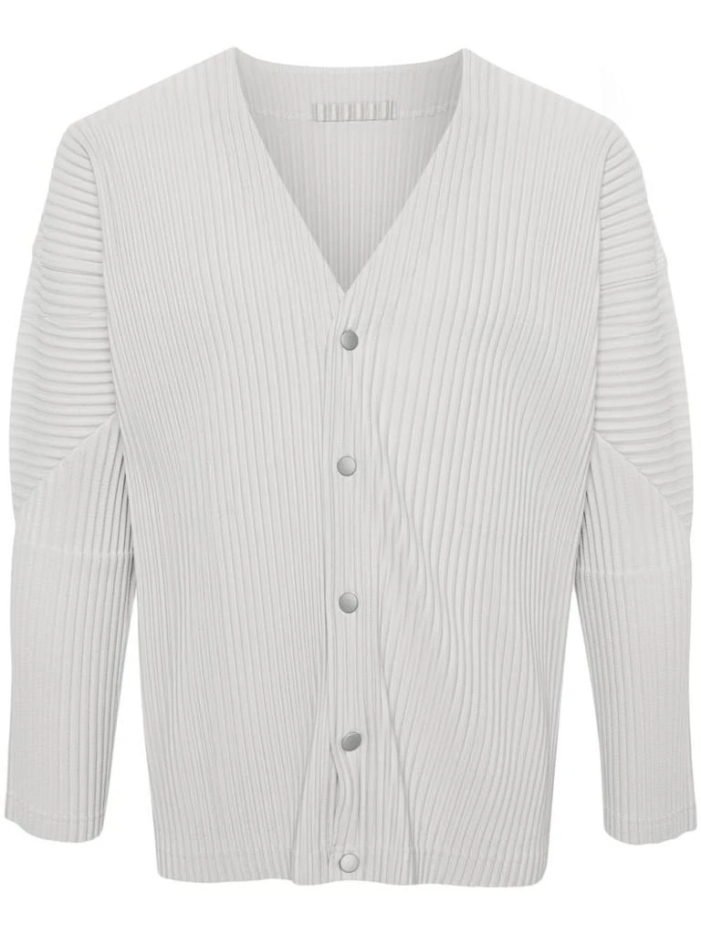 商品Issey Miyake|ISSEY MIYAKE - V-neck Pleated Cardigan,价格¥3690,第1张图片