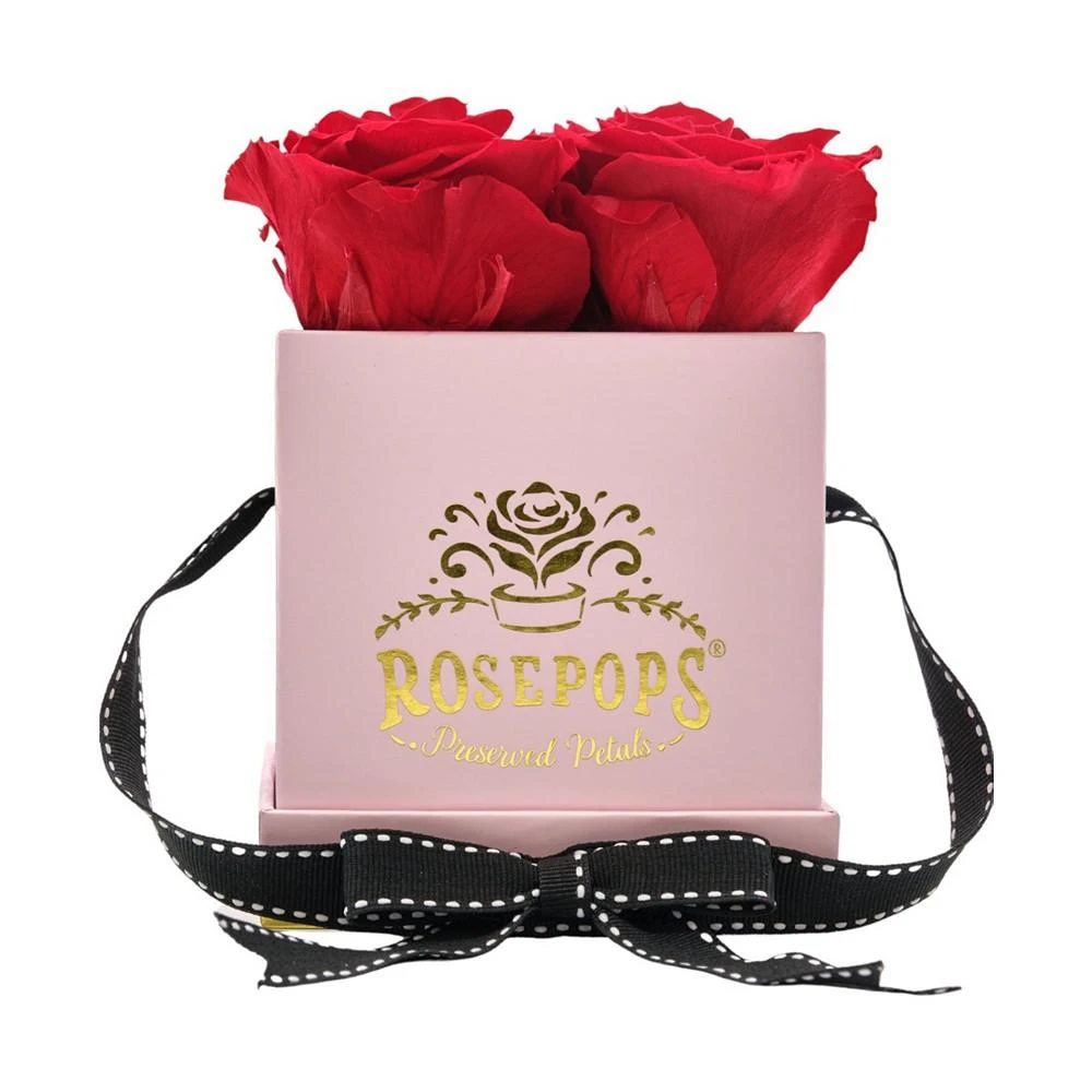 商品Rosepops|Pop-Up Fourget Me Not Cherry Crush Real Roses, Box of 4,价格¥635,第1张图片