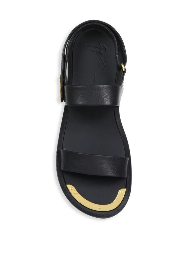 商品Giuseppe Zanotti|Leather Double-Strap Slingback Sandals,价格¥3802,第4张图片详细描述