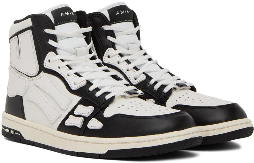 商品AMIRI|Black & White Skel Hi Sneakers,价格¥2019,第4张图片详细描述