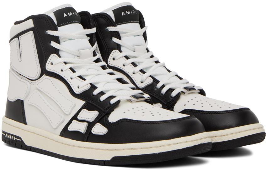商品AMIRI|Black & White Skel Hi Sneakers,价格¥5184,第6张图片详细描述