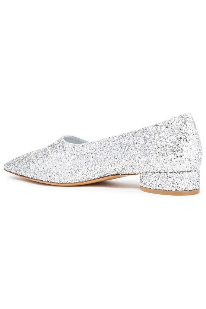 商品MAISON MARGIELA|Glittered faux leather loafers,价格¥1266,第3张图片详细描述