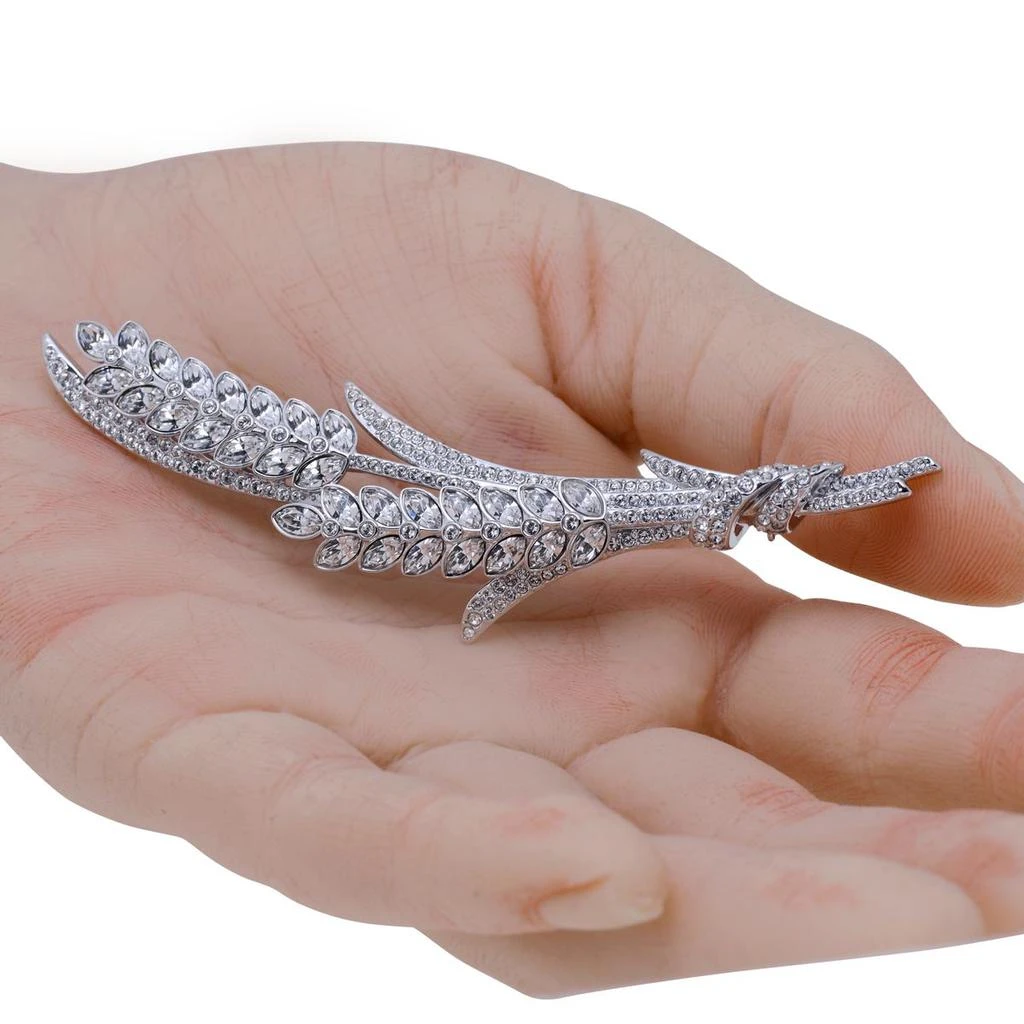 商品Swarovski|Swarovski Rhodium Plated And Crystal Brooch 5374873,价格¥1311,第2张图片详细描述