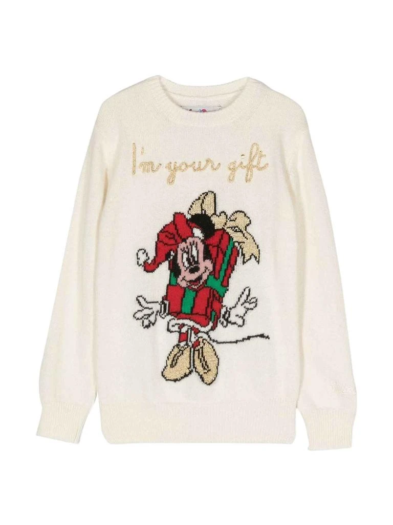 商品Mc2 Saint Barth|MC2 Saint Barth Ecru Sweater Girl,价格¥1091,第1张图片