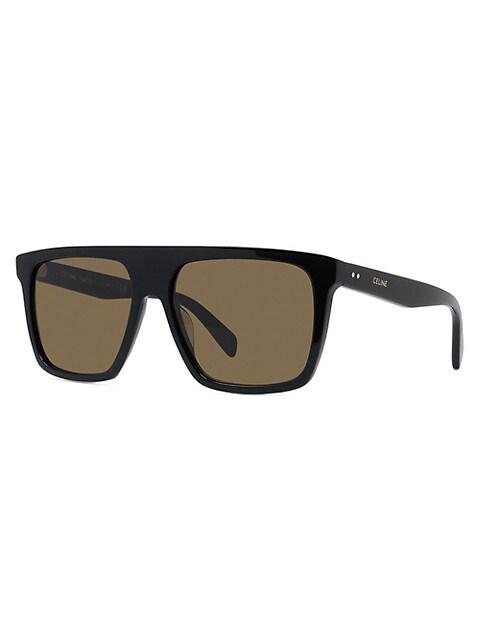 57MM Rectangular Sunglasses商品第2张图片规格展示