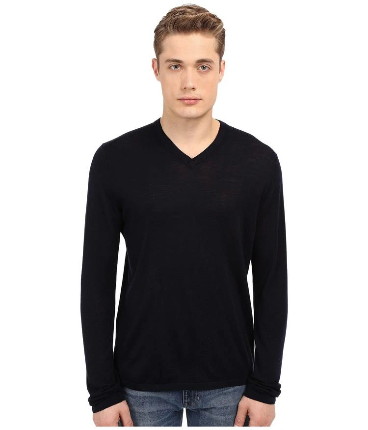 商品Vince|Wool Silk Long Sleeve Jersey V-Neck,价格¥1052,第1张图片