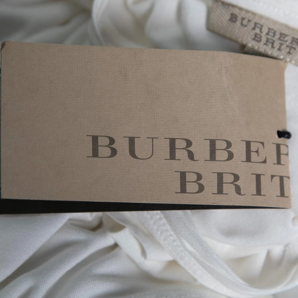 商品[二手商品] Burberry|Burberry Brit White Jersey Logo Embroidered Short Sleeve T-Shirt XS,价格¥978,第5张图片详细描述