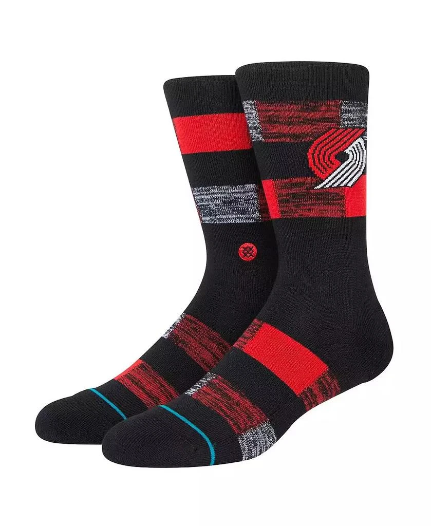 商品Stance|Men's Portland Trail Blazers Cryptic Crew Socks,价格¥131,第1张图片