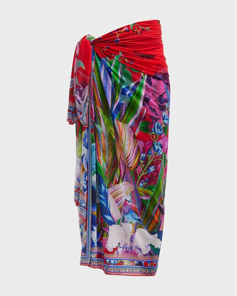 商品Camilla|Birds Of A Feather Long Sarong Coverup,价格¥978,第2张图片详细描述
