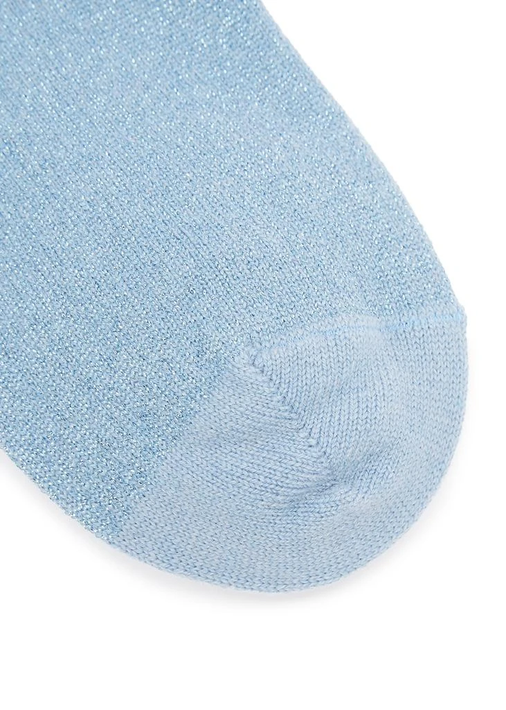 商品Gucci|Blue metallic cashmere-blend socks,价格¥1328,第3张图片详细描述
