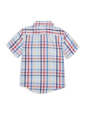 商品Tommy Hilfiger|Little Boy’s Day Trip Plaid Shirt,价格¥151,第4张图片详细描述