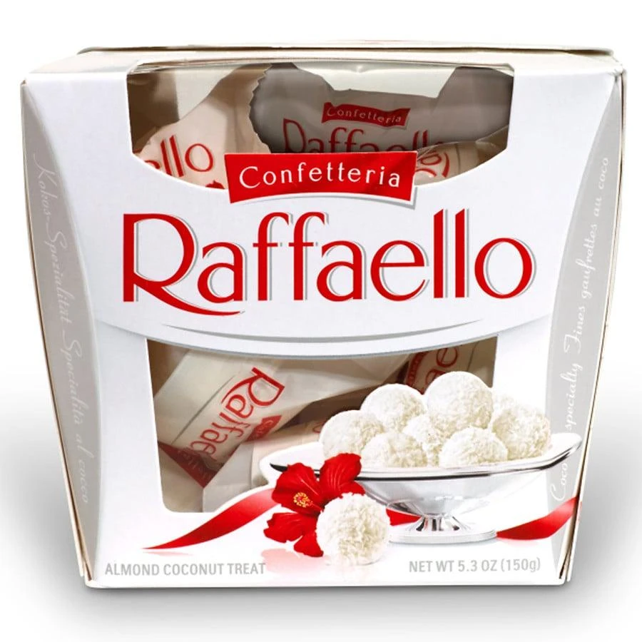 商品Ferrero Raffaello|Premium Gourmet White Almond, Cream and Coconut, Gift Box Cream, Almond and Coconut,价格¥59,第1张图片