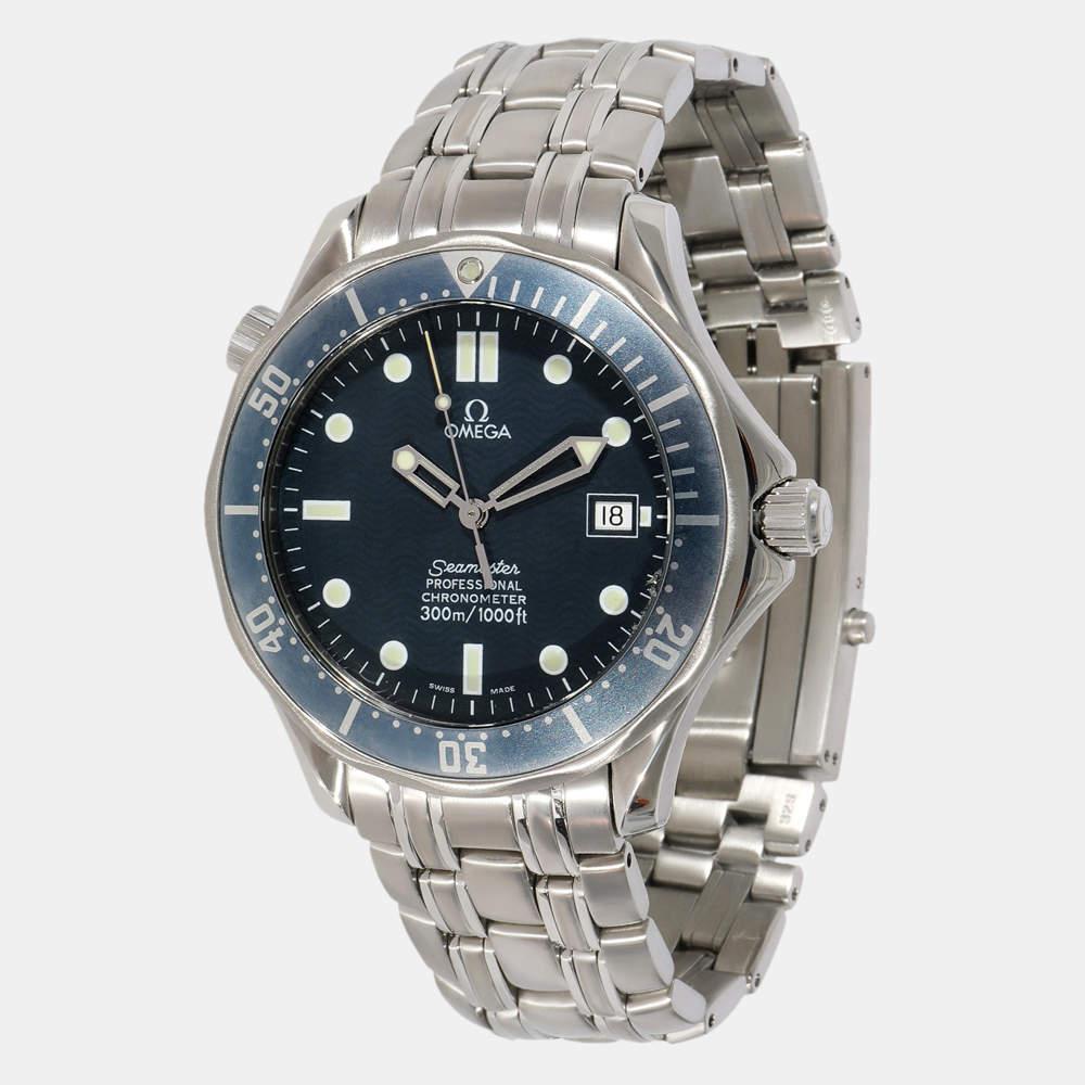 商品[二手商品] Omega|Omega Blue Stainless Steel Seamaster 300M 2531.80.00 Automatic Men's Wristwatch 41 mm,价格¥18666,第1张图片
