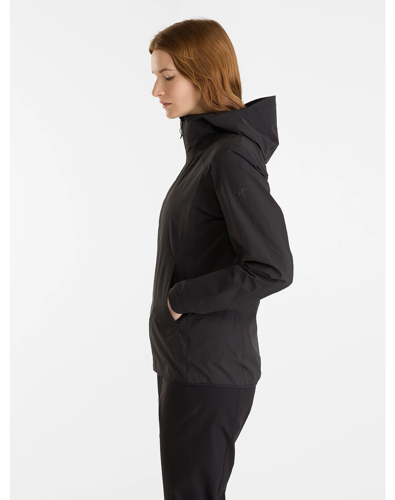 商品【商品预售7天】 Arc'teryx|Arc'teryx 女士户外软壳衣 X000006697BLACK 黑色,价格¥1517,第4张图片详细描述