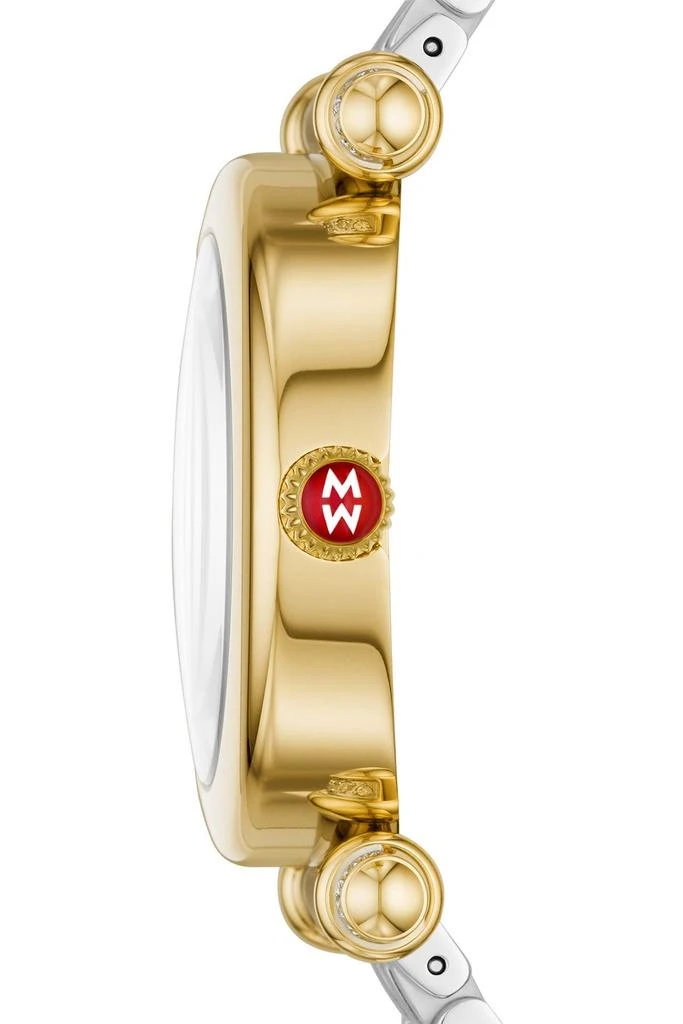 商品Michele|Women's Caber Diamond Two-Tone Bracelet Watch, 35mm - 0.19 ctw,价格¥6740,第2张图片详细描述