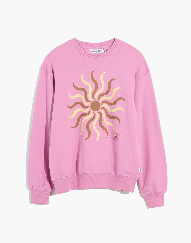 商品Madewell|Madewell x Parks Project Unisex Zion Sun Organic Cotton Crewneck Sweatshirt,价格¥513,第3张图片详细描述