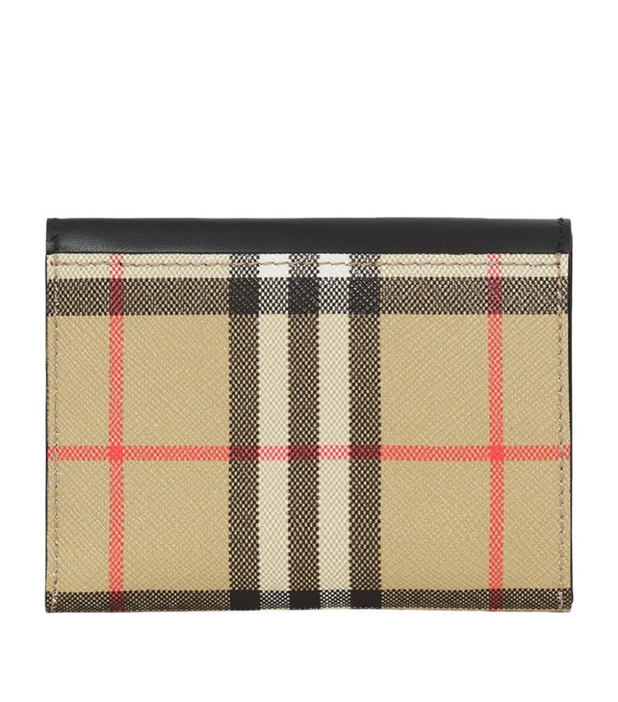 商品Burberry|Leather Vintage Check Wallet,价格¥3011,第4张图片详细描述