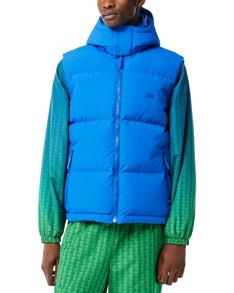 商品Lacoste|Blouson Sleeveless Puffer Hooded Vest,价格¥2545,第1张图片