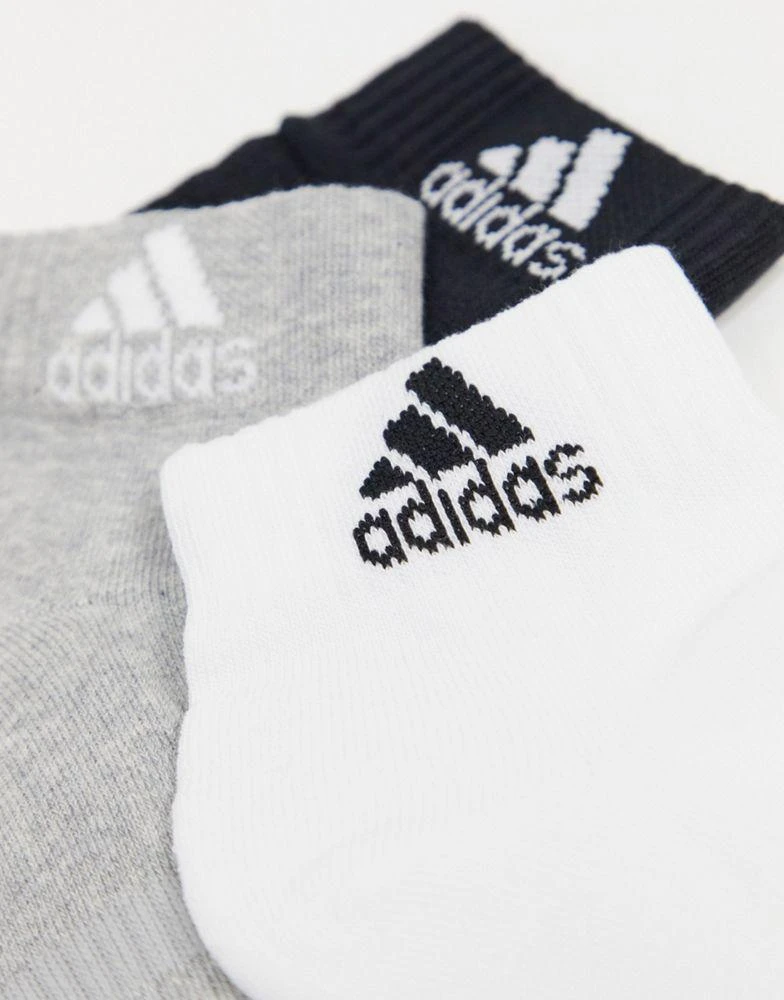 商品Adidas|adidas Training 3 pack cushioned ankle socks in multi,价格¥116,第2张图片详细描述