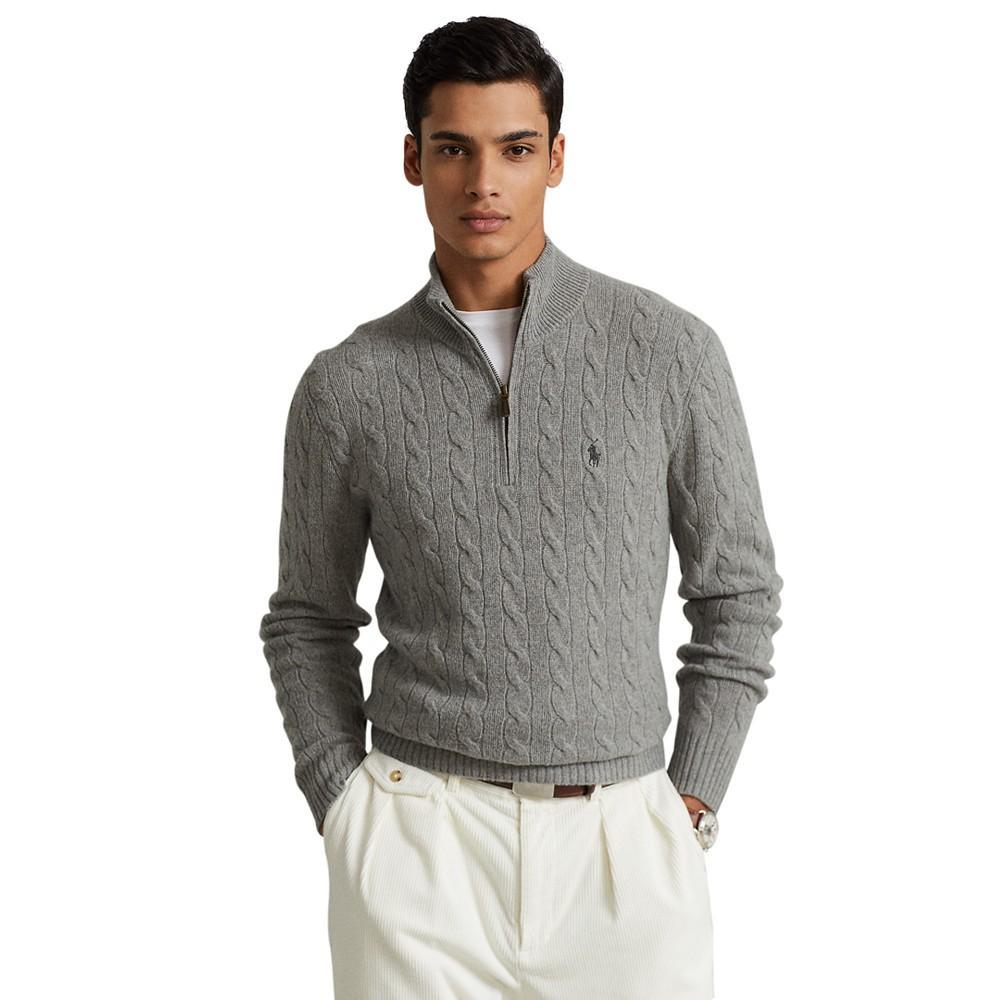 商品Ralph Lauren|男士 绞花针织羊毛羊绒毛衣,价格¥701,第1张图片