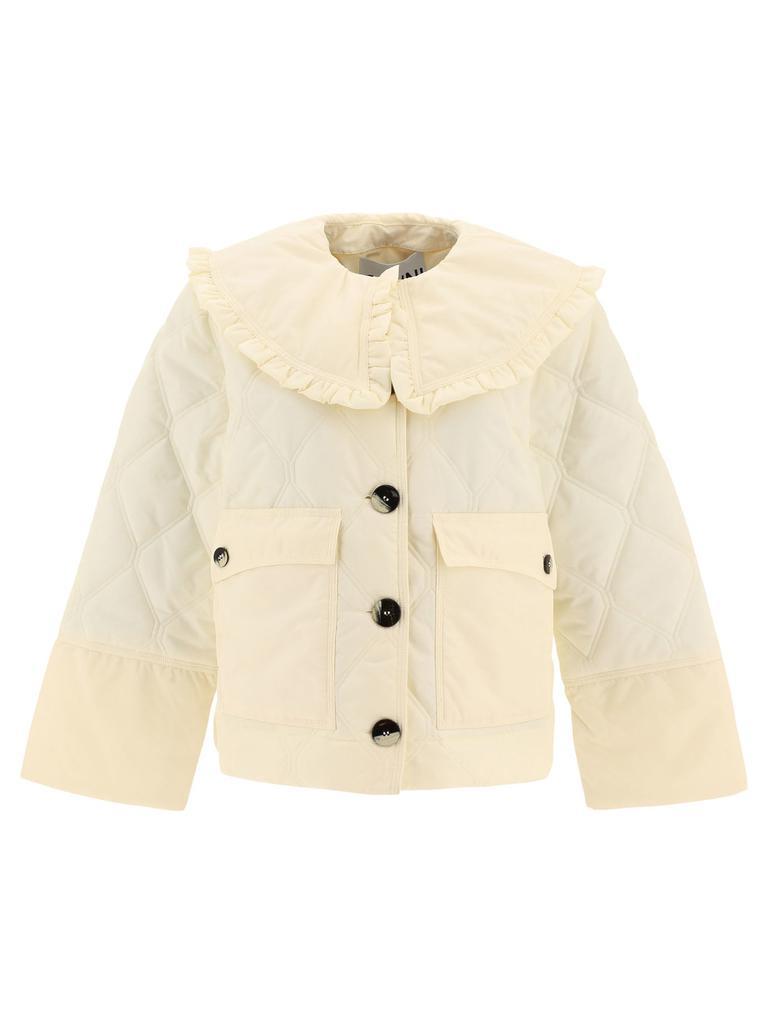 商品Ganni|"Ripstop" cropped jacket,价格¥1748,第1张图片