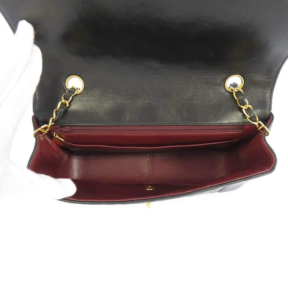 Chanel Black Leather Diana Flap Bag商品第5张图片规格展示