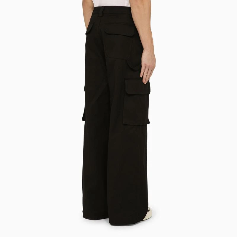 商品Valentino|Black cotton cargo trousers,价格¥12728,第4张图片详细描述