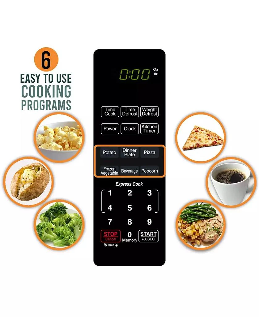 商品Farberware|Classic 0.9 Cu. Ft 900-Watt Microwave Oven,价格¥1009,第2张图片详细描述