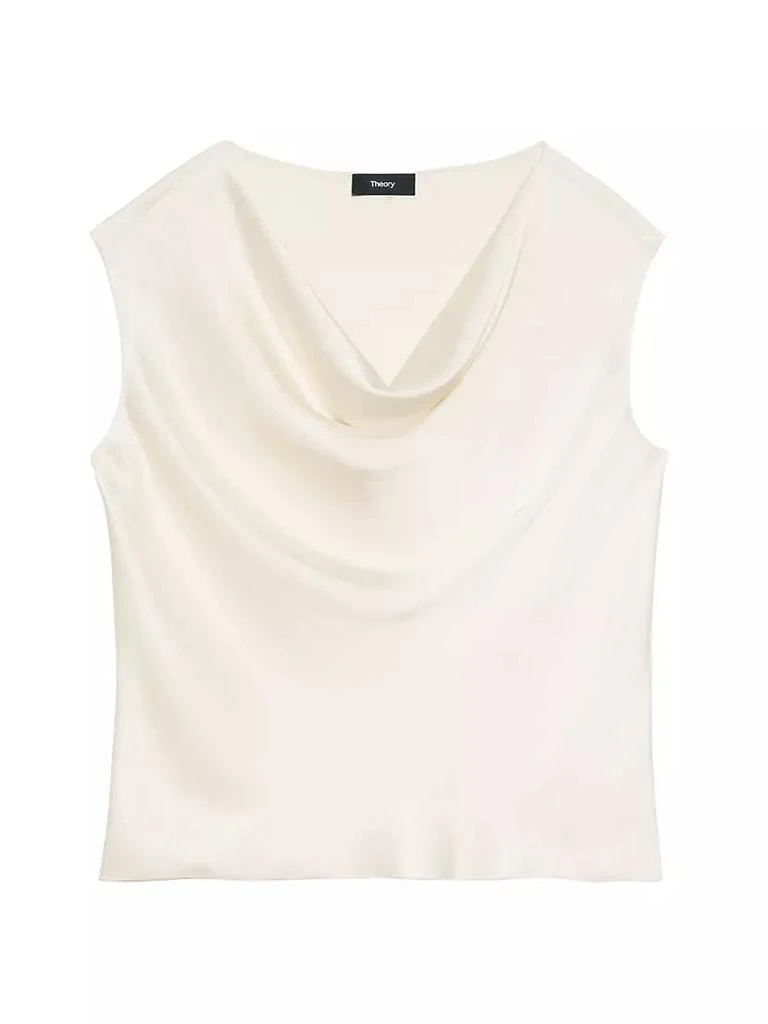 商品Theory|Crushed Satin Cowl-Neck Top,价格¥553,第1张图片