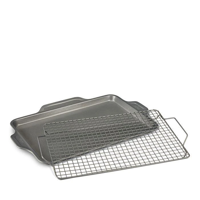 商品All-Clad|Pro-Release Bakeware Half Sheet Pan with Cooling & Baking Rack,价格¥374,第2张图片详细描述