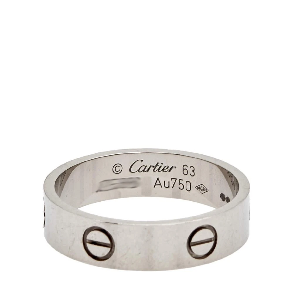 商品[二手商品] Cartier|Cartier Love 18K White Gold Band Ring Size 63 ,价格¥8771,第2张图片详细描述