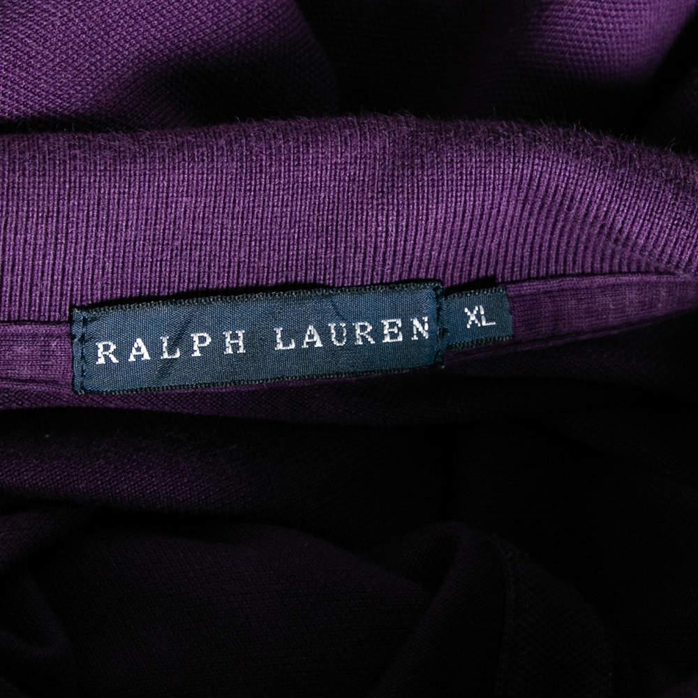 商品[二手商品] Ralph Lauren|Ralph Lauren Purple Cotton Polo Tshirt XL,价格¥750,第7张图片详细描述