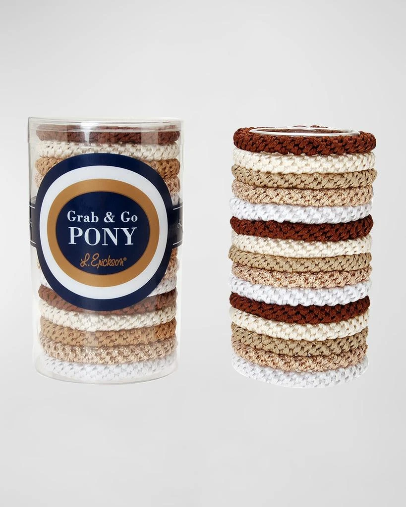 商品L. Erickson|Grab & Go Pony Elastics Tube, Set of 15,价格¥140,第1张图片