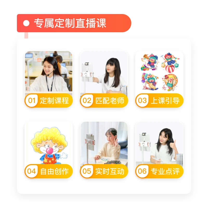 【美术宝1对1】真人画画直播课、支持多语种和24小时无时差授课（美国版） 商品