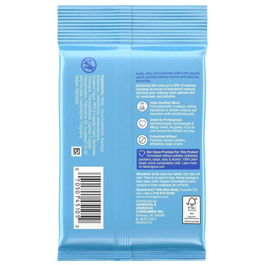 商品Neutrogena|Makeup Remover Cleansing Towelettes, Travel Pack,价格¥21,第6张图片详细描述