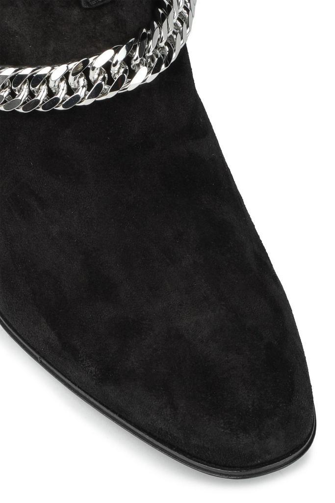 商品AMIRI|Chain-embellished buckled suede ankle boots,价格¥3062,第6张图片详细描述