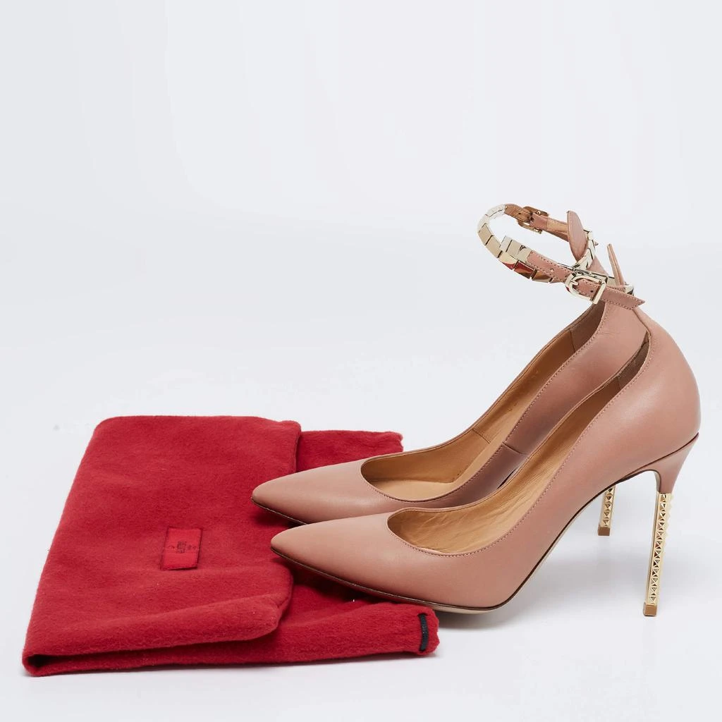 Valentino Beige Leather Ankle Strap Pumps Size 38 商品