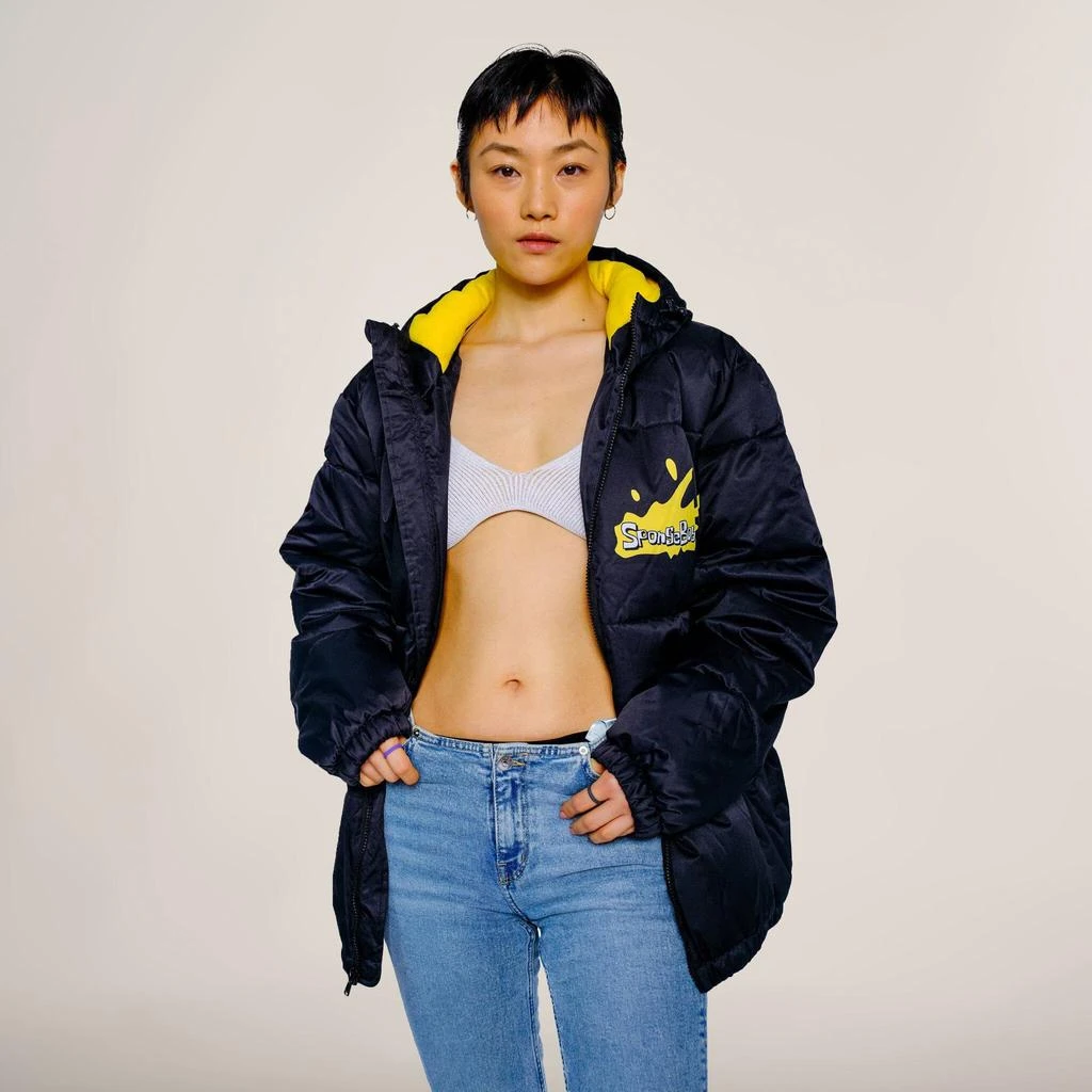 商品Members Only|Women's Rad Spongebob Puffer Oversized Jacket,价格¥403,第5张图片详细描述