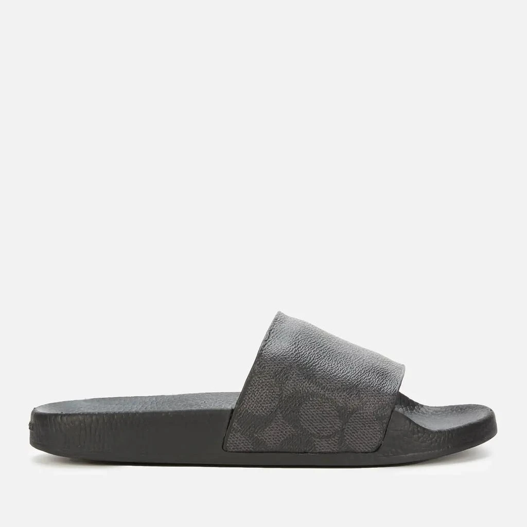 商品Coach|Coach Women's Udele Coated Canvas Slide Sandals,价格¥479,第2张图片详细描述