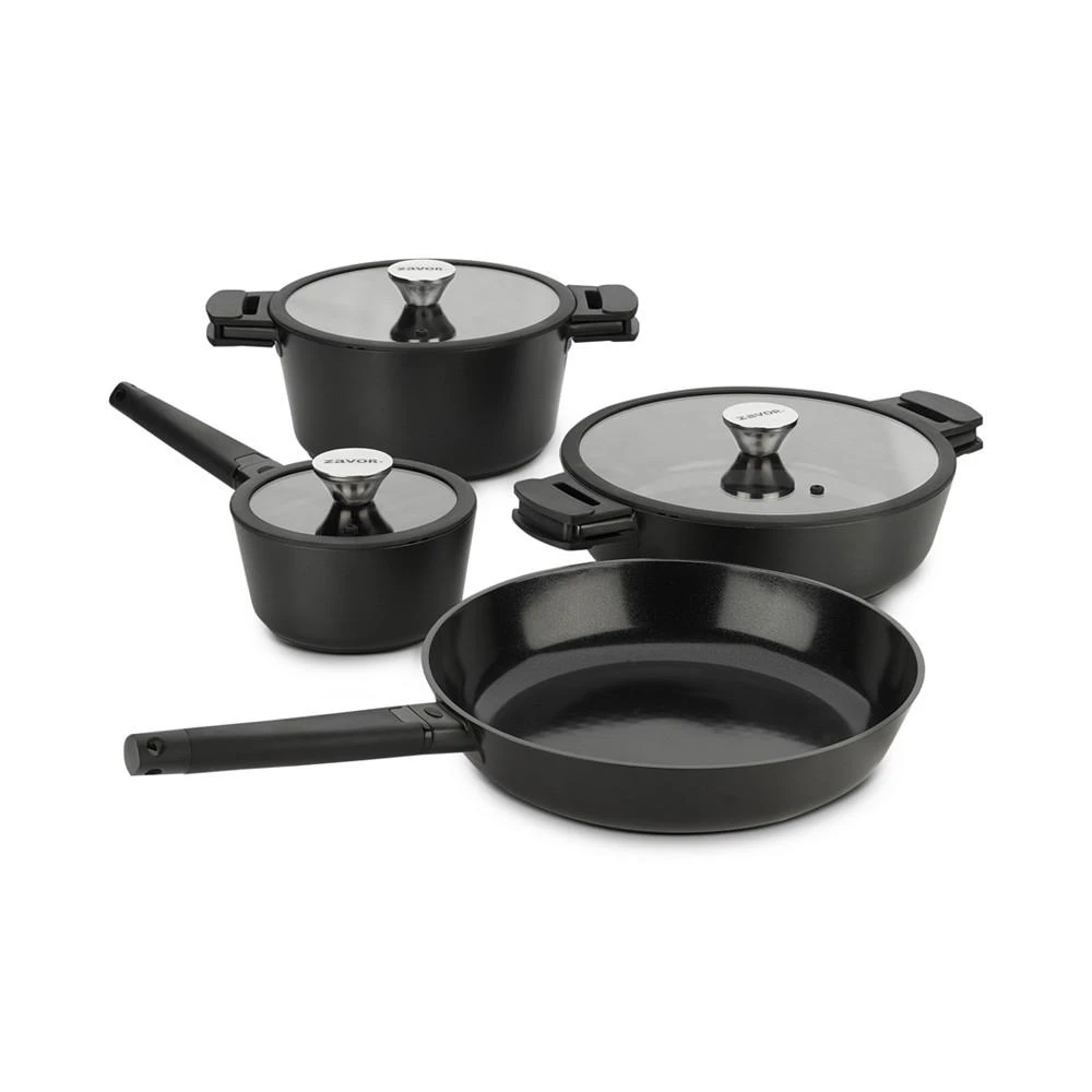 商品Macy's|Noir 7-Pc. Cast Aluminum Cookware Set with Removable Handles,价格¥3359,第1张图片