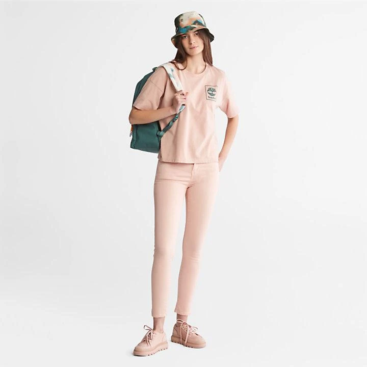 商品Timberland|Back Graphic Logo T-Shirt for Women in Pink,价格¥140,第3张图片详细描述