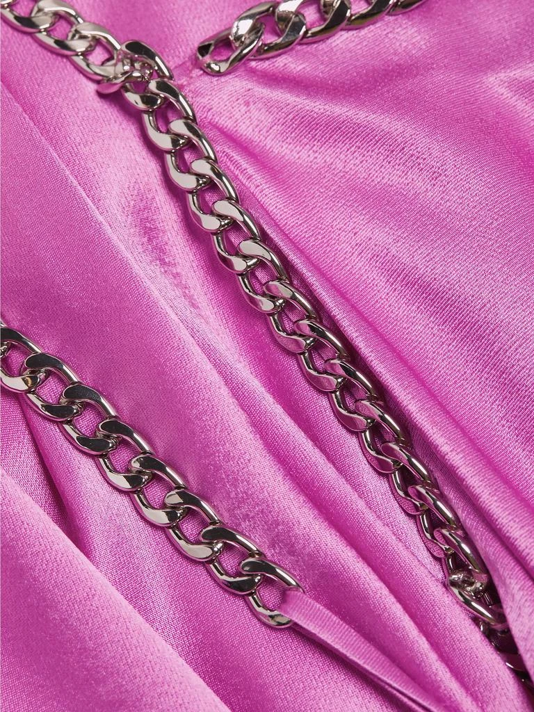 Majesty Chain-Trim Satin Gown 商品