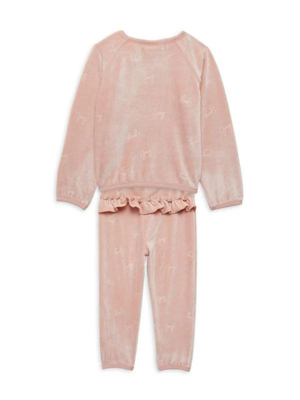 商品Juicy Couture|​Baby Girl’s 2-Piece Logo Velour Jogger Set,价格¥113,第2张图片详细描述