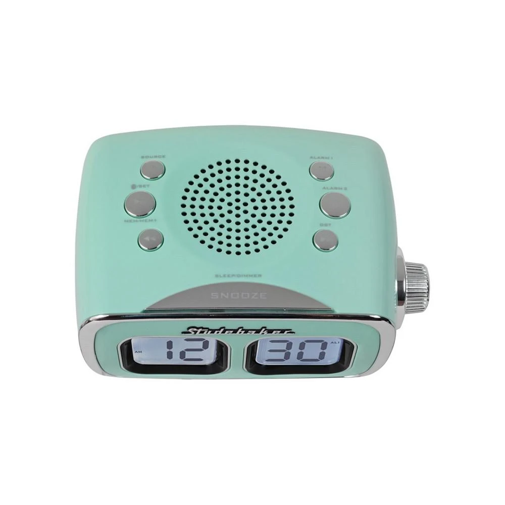 商品Studebaker|SB3500TE Roommate Retro Digital Bluetooth AM/FM Clock Radio,价格¥373,第4张图片详细描述