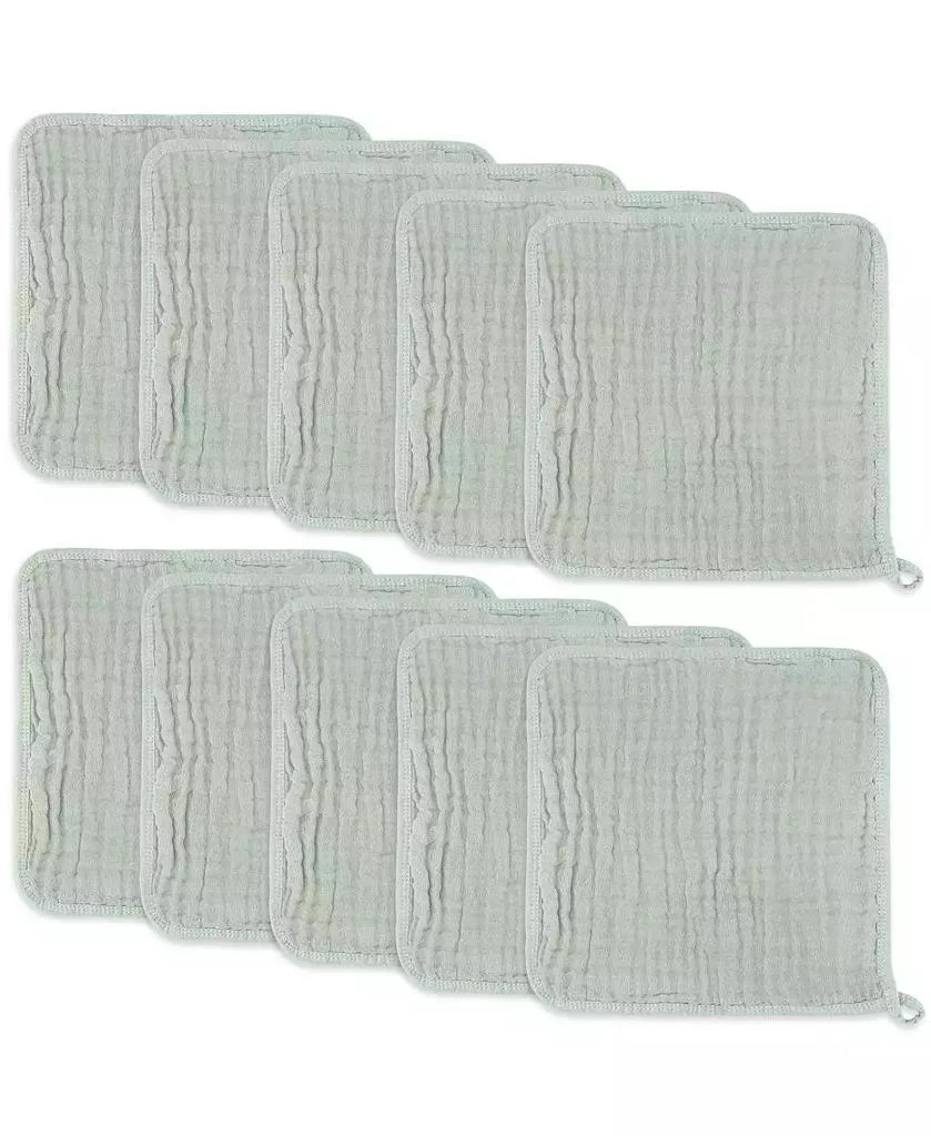 商品Comfy Cubs|Muslin Washcloths, Pack of 10 with Gift Box,价格¥184,第1张图片
